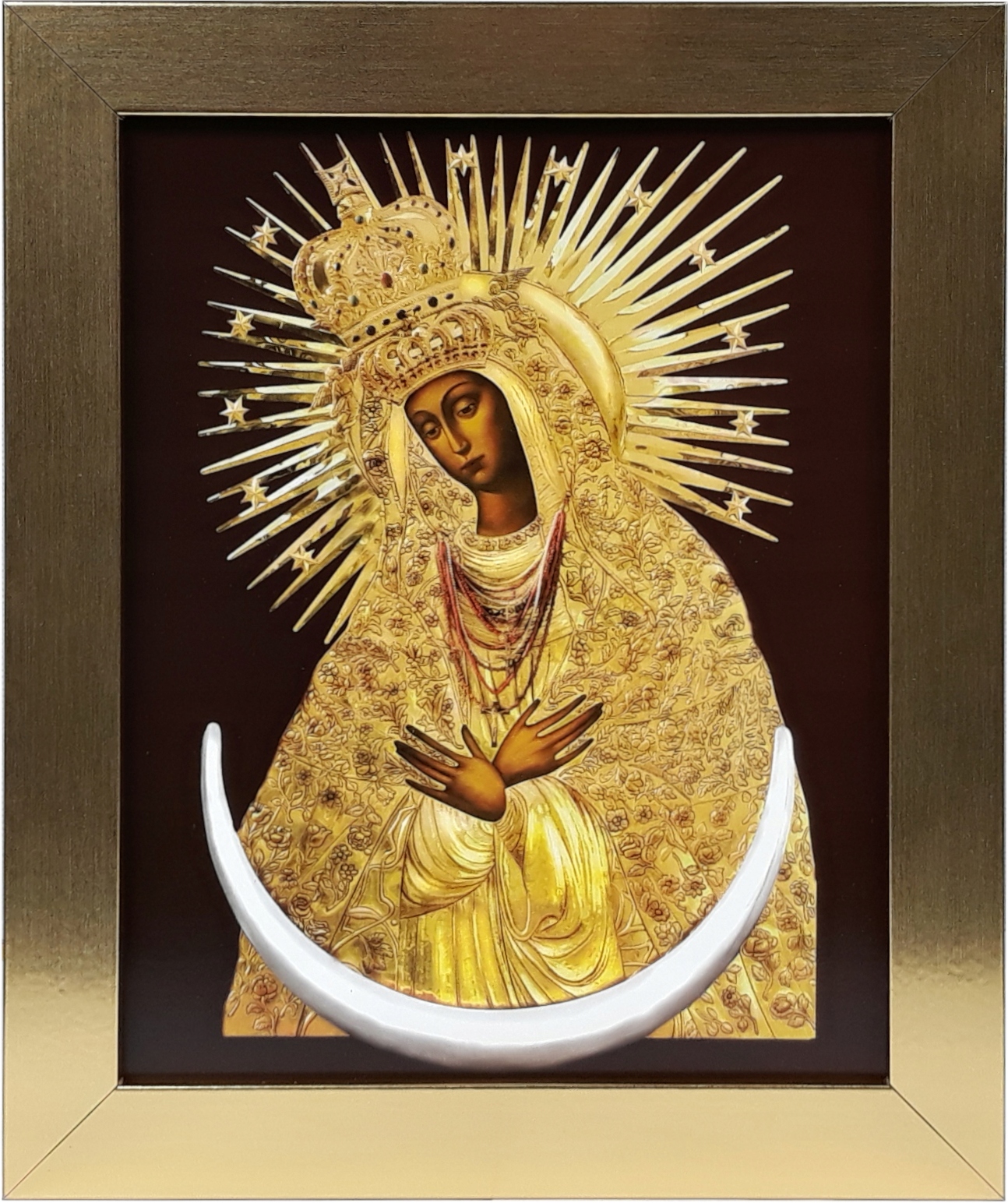 

Obraz 30x25 Matka Boska Ostrobramska Złota Rama