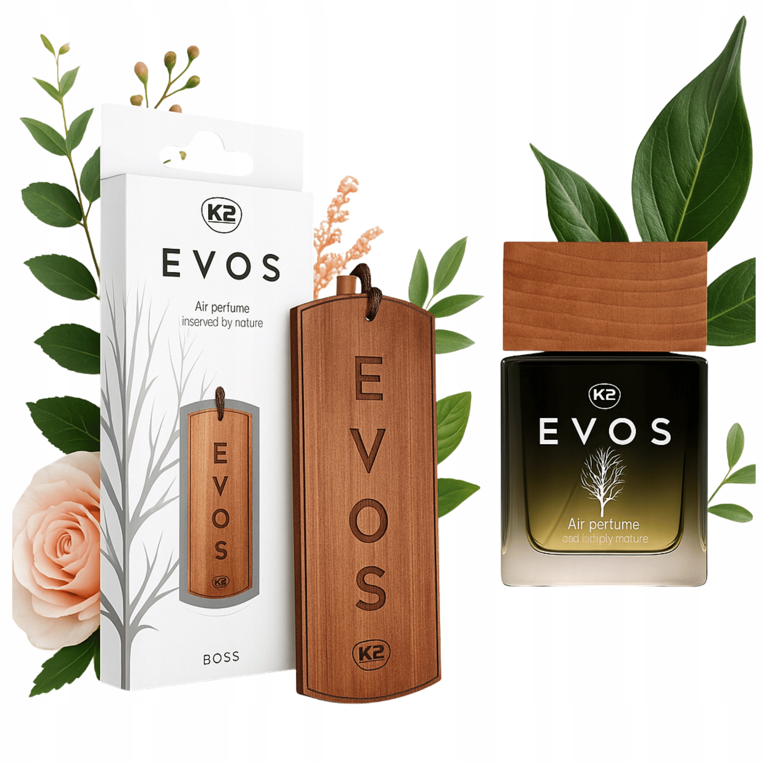 Zapach Perfumy Do Auta Boss K2 Evos Zawieszka Zapachowa Flakon 50ML