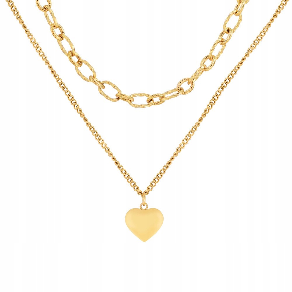 

Naszyjnik Stal Chirurgiczna 316L Pozłacany 14K