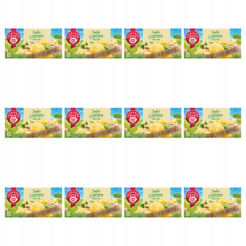 Ovocno-bylinný čaj Teekanne Zázvor s citronem, 20 sáčků X12