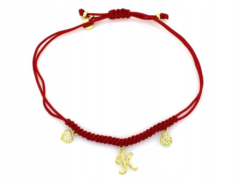 Stříbrný náramek 925 s lesklou zirkonií a jetelem pro štěstí