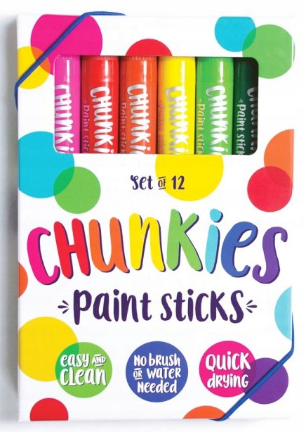 Barva v Pastelce 12 ks Chunkies Paint Sticks Ooly 12 pastelových barev