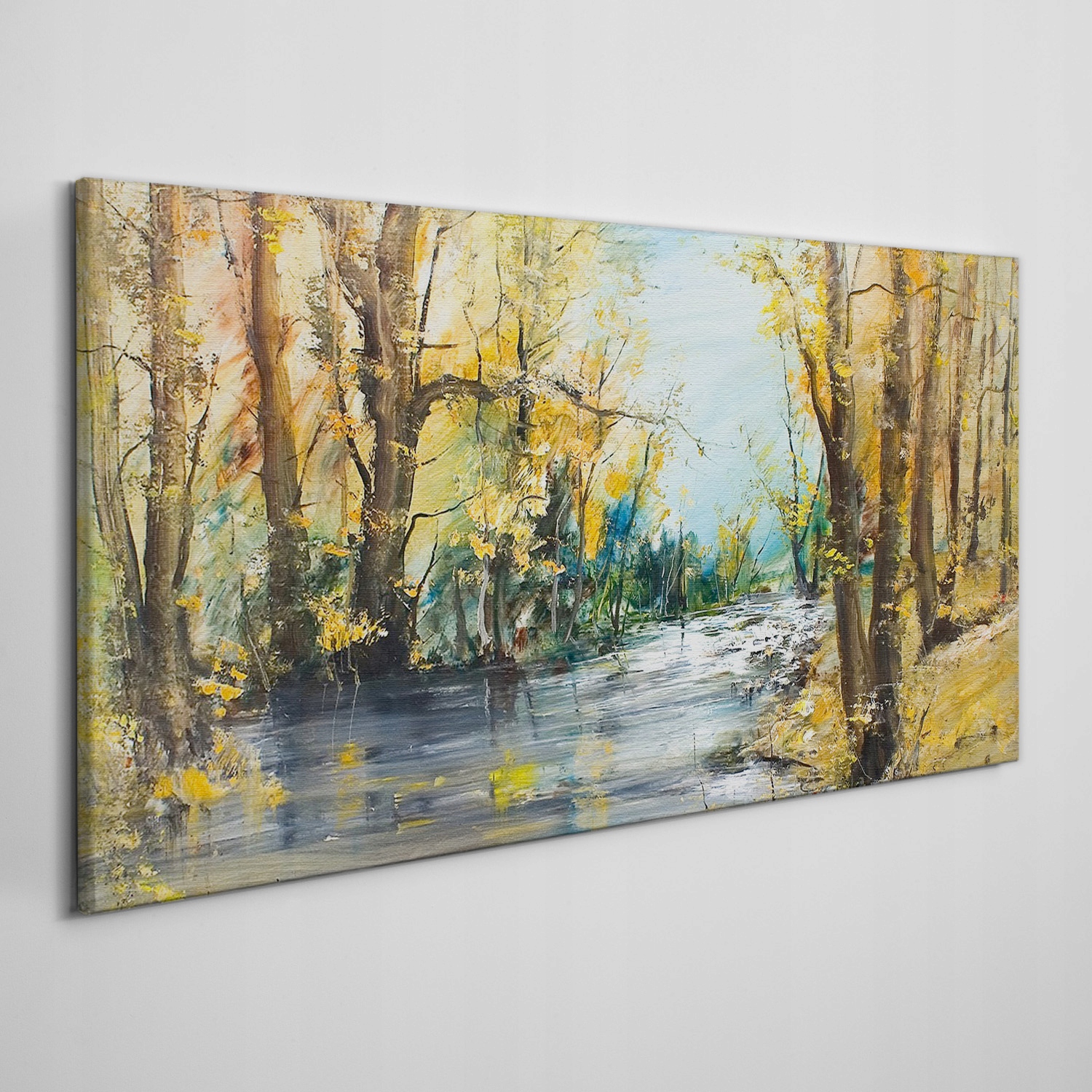 

Obraz na ramie płótno Las rzeka przyroda 140x70 cm