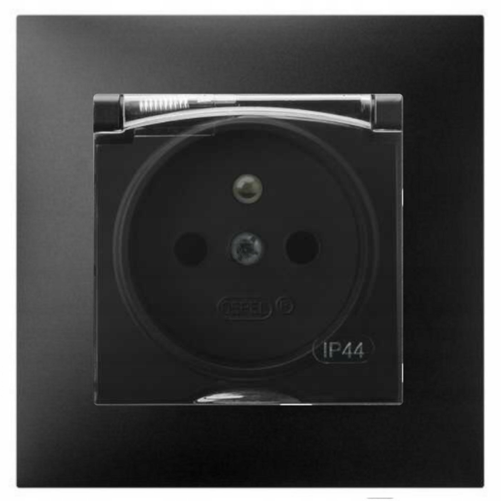 

Gniazdo Hermetyczne Pojedyncze Do Łazienki Czarny