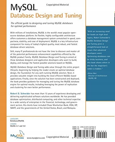 Schneider, Robert D MySQL Database Design and Tuning Język publikacji angielski