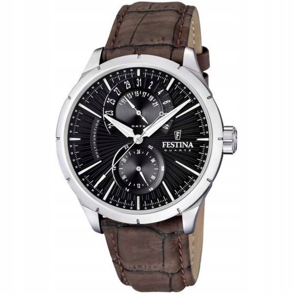 Pánské Hodinky Festina F16573-4, hnědý řemínek