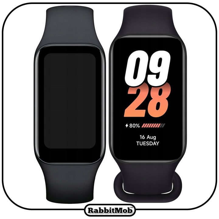 Pasek RabbitMob do Xiaomi Mi Band 8 Active / Redmi Band 2 MOCNY | Szary Producent RabbitMob