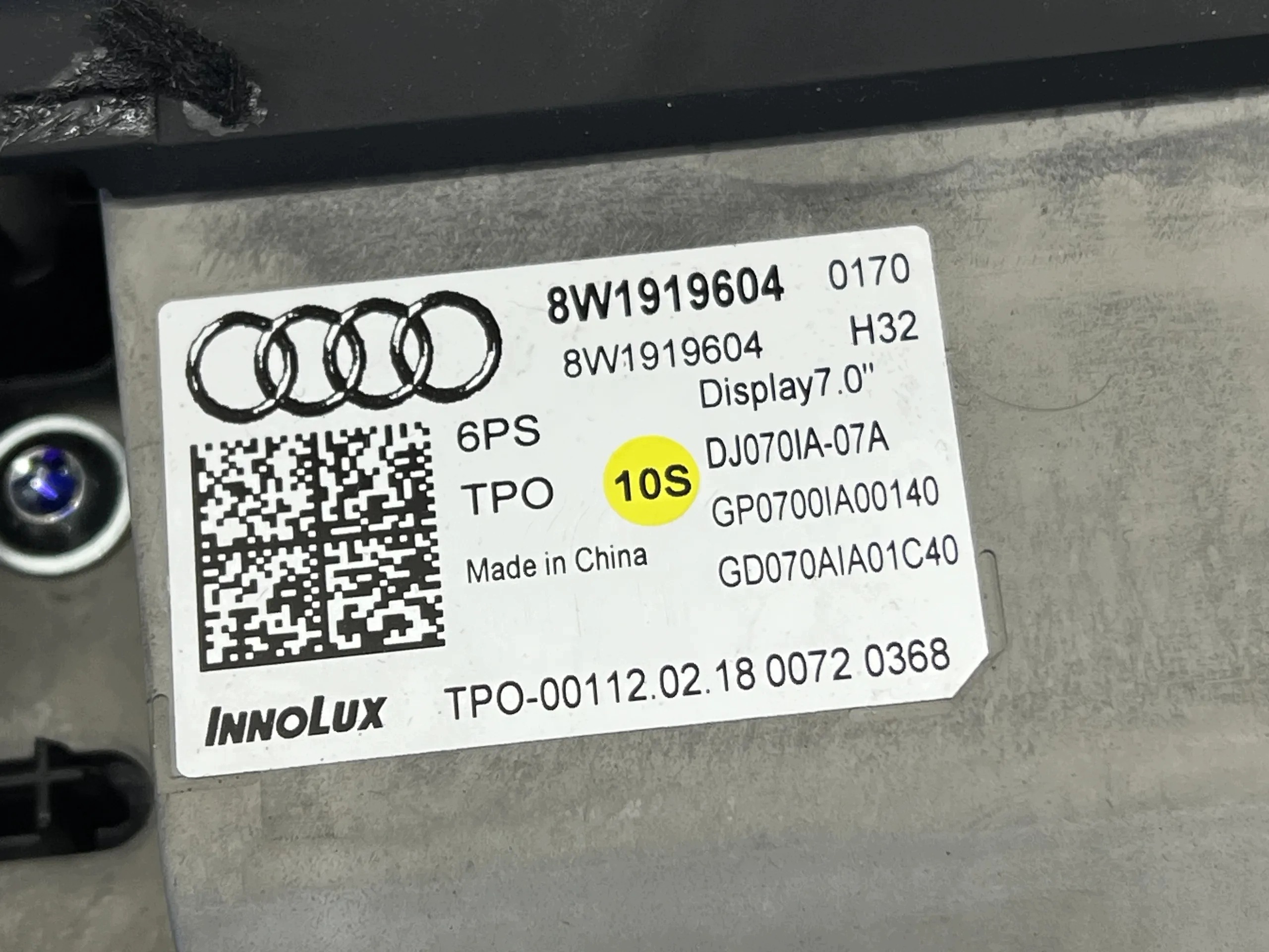 AUDI A4 B9 bildschirm, MMI navigation 8W1919604