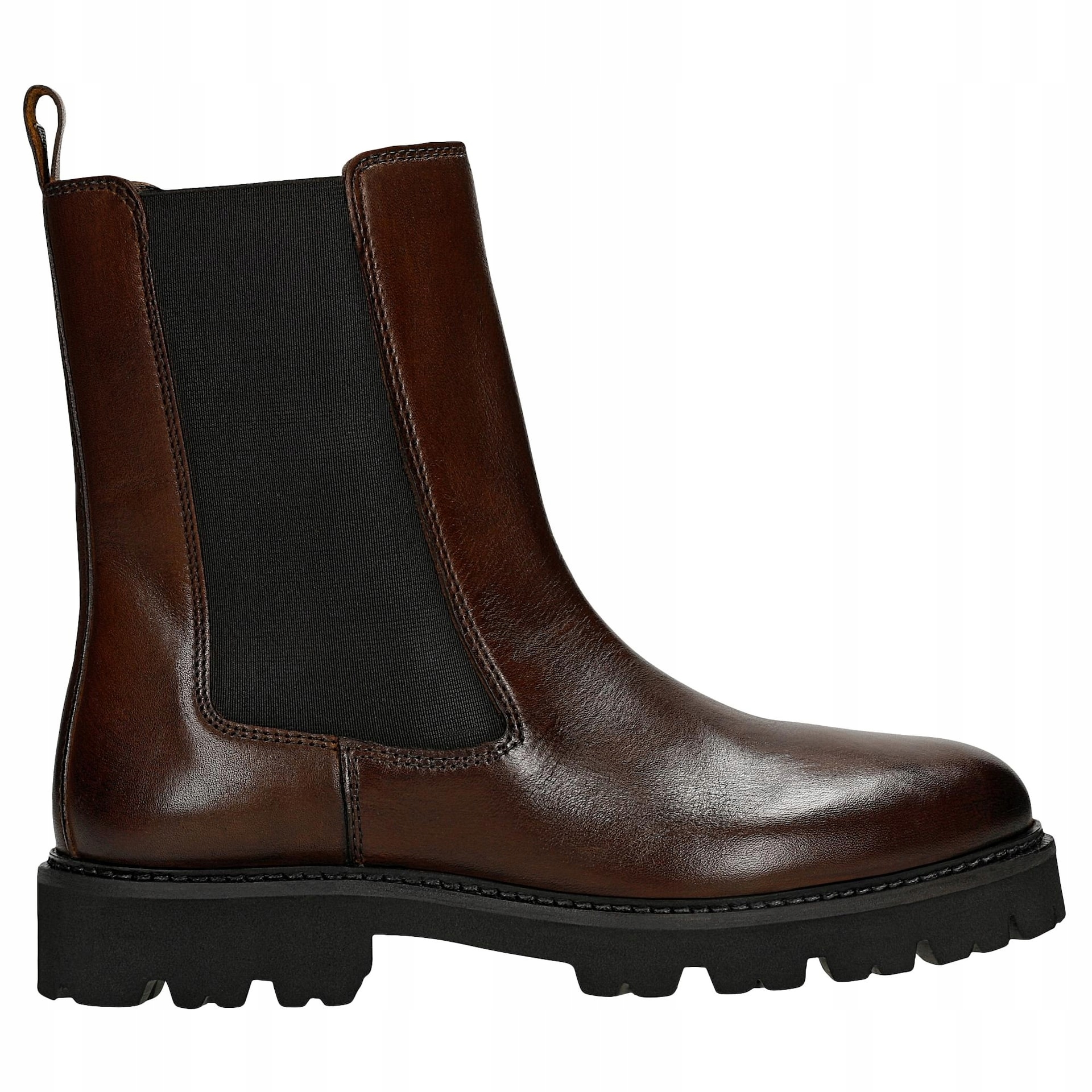 Hnědé vysoké dámské lodičky vel.