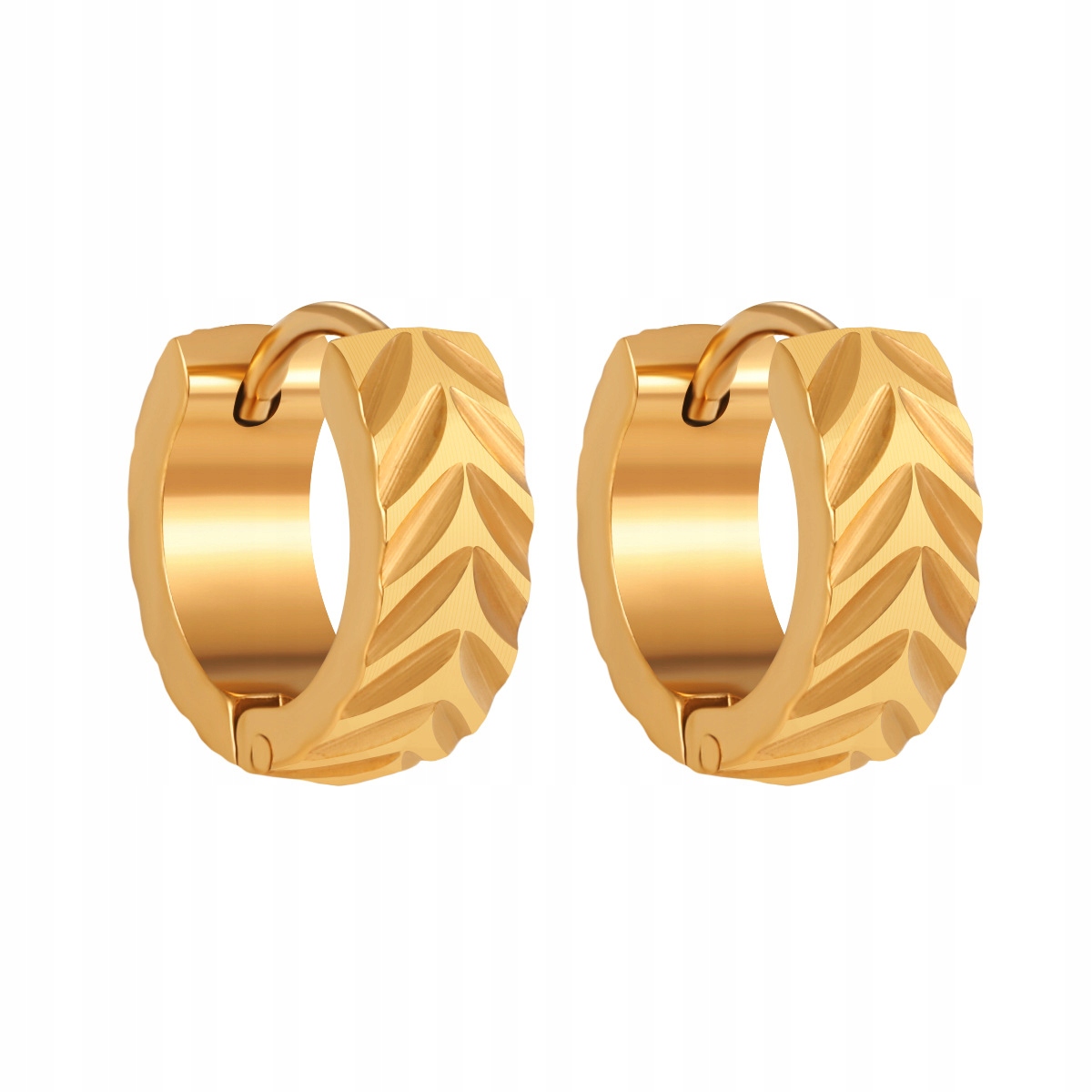 Zlaté Kruhové Náušnice typu Huggie Elegantní módní Náušnice Dárek pro
