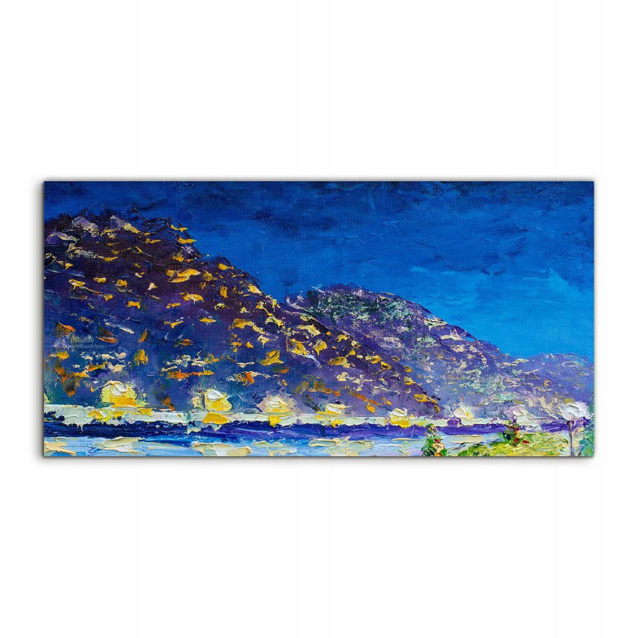 Fotoobraz 100x50 ako darček Noc Dedina Hory Záliv