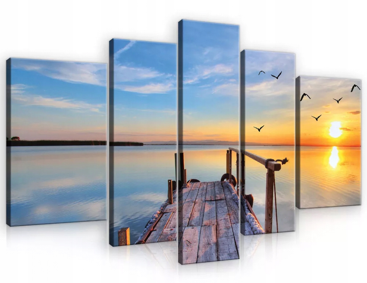 Obraz Na Plátne Canvas 170x100 Most Voda Slnko