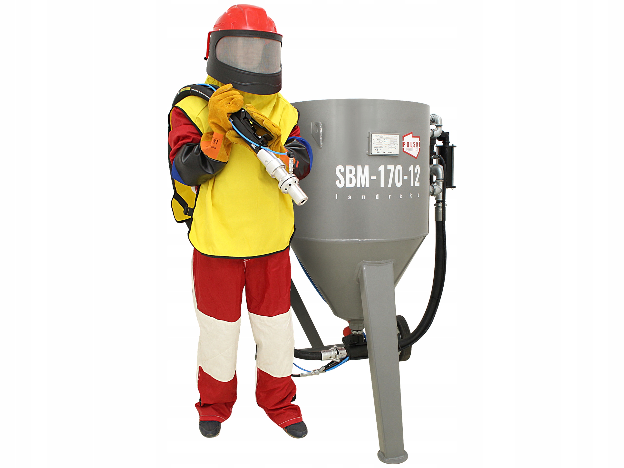 POLSKA PIASKARKA WODNA SODOWARKA 170L +OSPRZĘT BHP