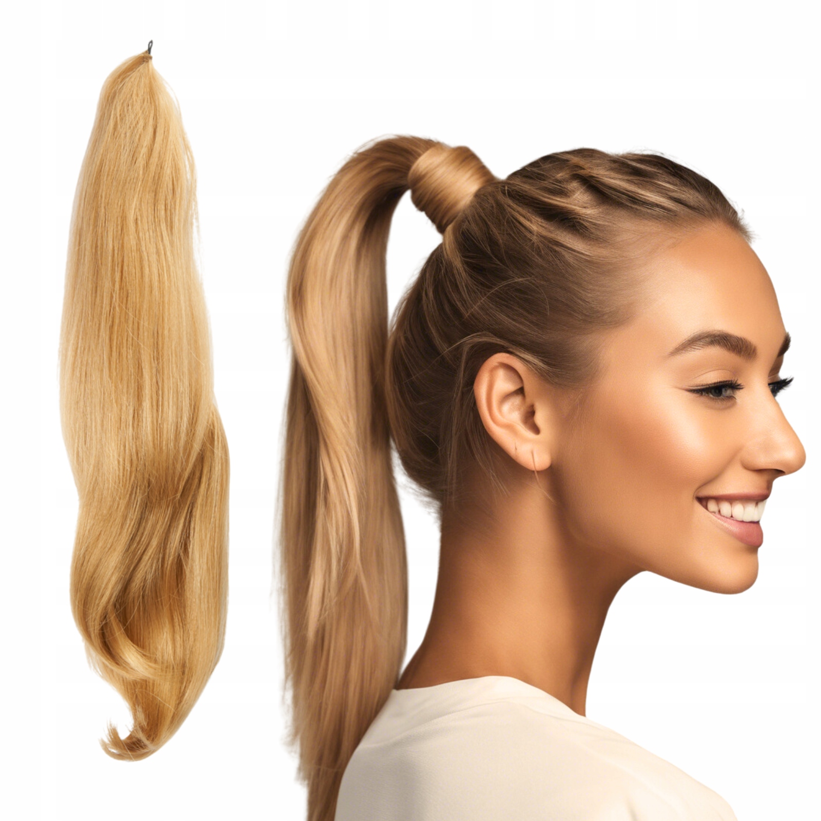 Pružný koník 50 cm #86/26 karamelová blond kočička na drátku