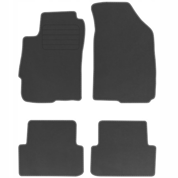 Chevrolet Aveo 11-14 Koberce velurové Comfort Grafit