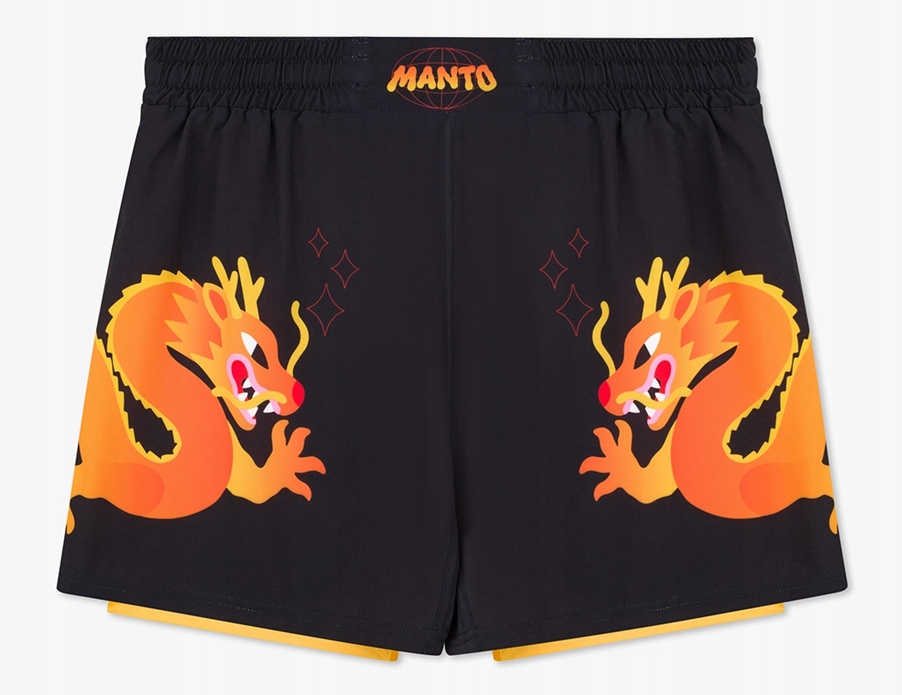 Manto spodenki Mma szorty treningowe Czarne from Warsaw to Tokyo rozm. M