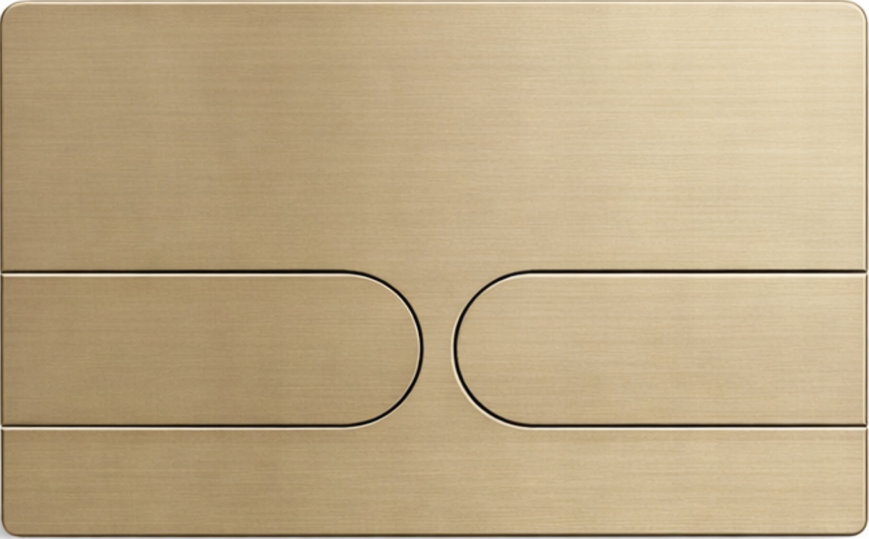 Splachovacie tlačidlo Stal T3 7 zlaté brúsené pre Wc Geberit Sigma UP320