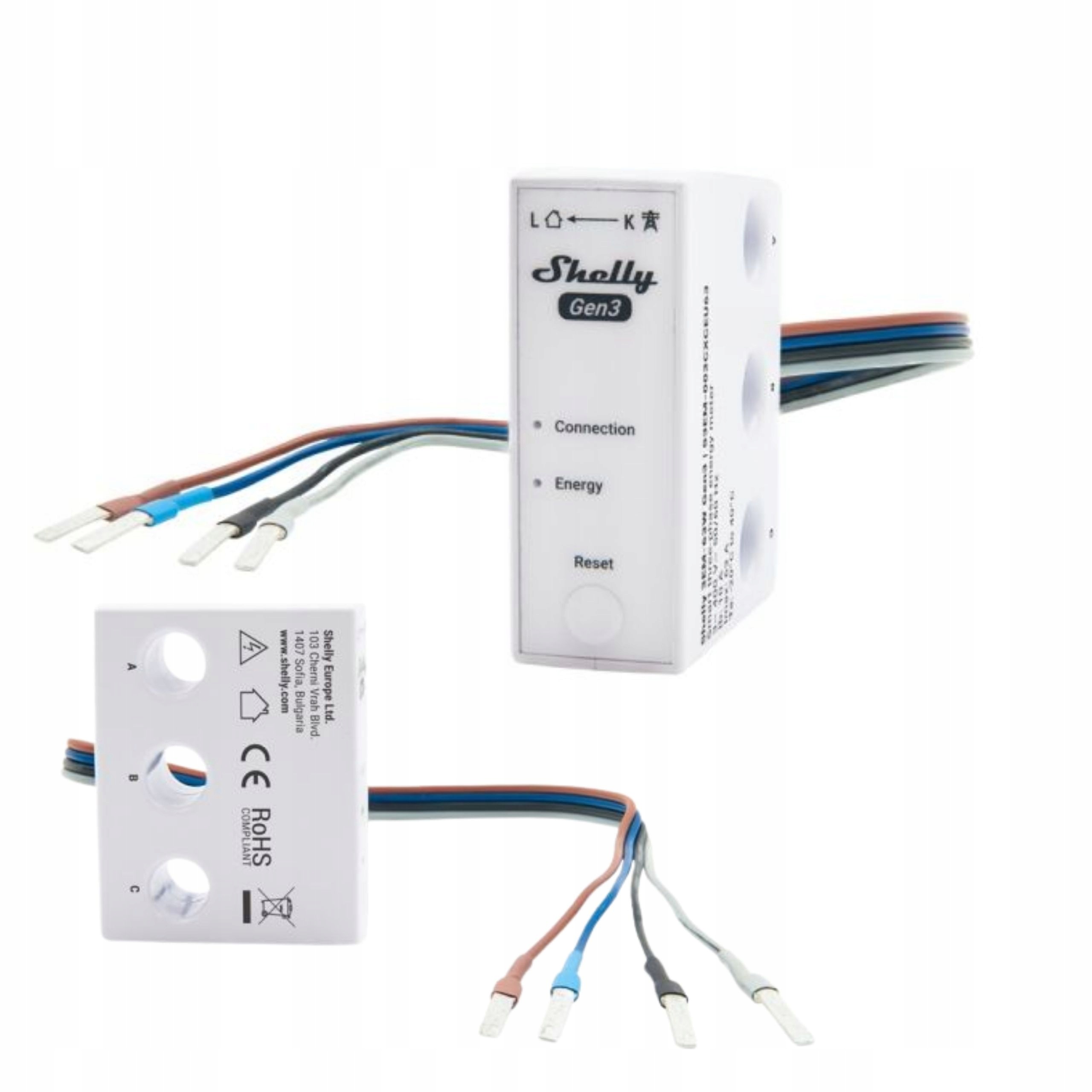 Shelly 3EM-63 Gen3 elektroměr 3F WiFi 3-fázový Pv Smart Home