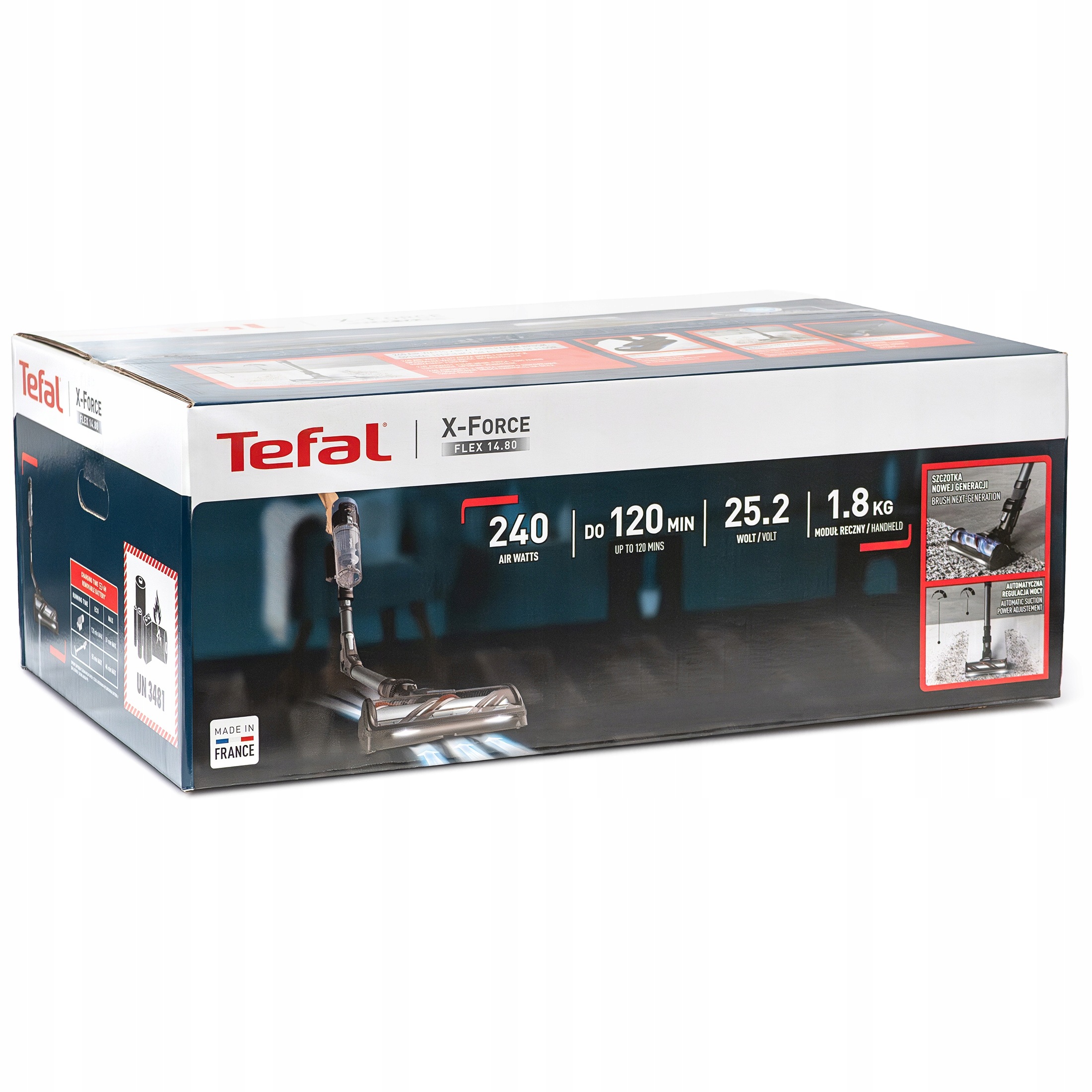 Vysavač Tefal TY9BD1WO X-Force Flex 14.80 Funkce mytí