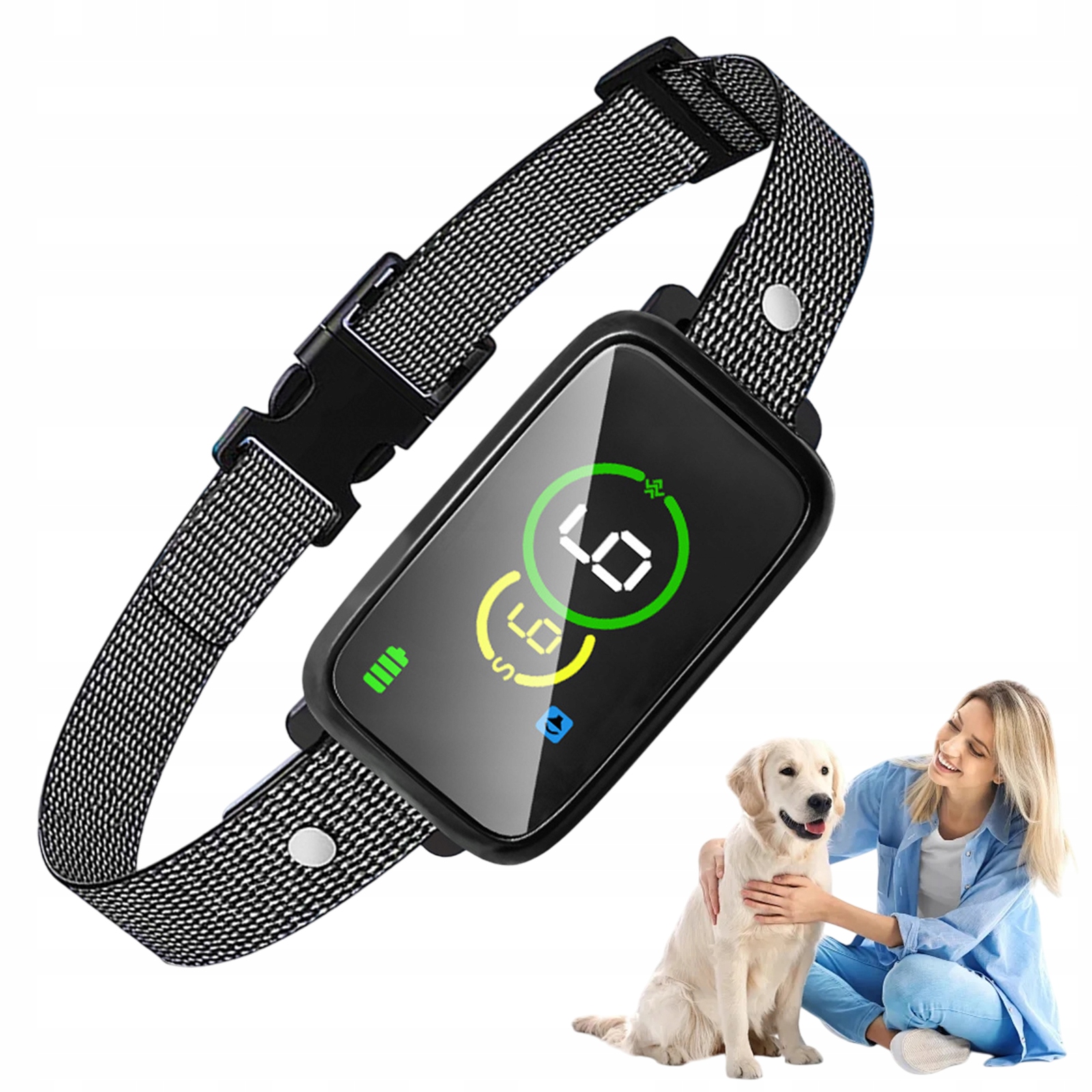 Levně Smart Nabíjecí Protištěkací Obojek Nastavitelný Pro Psy Trénink Trénink