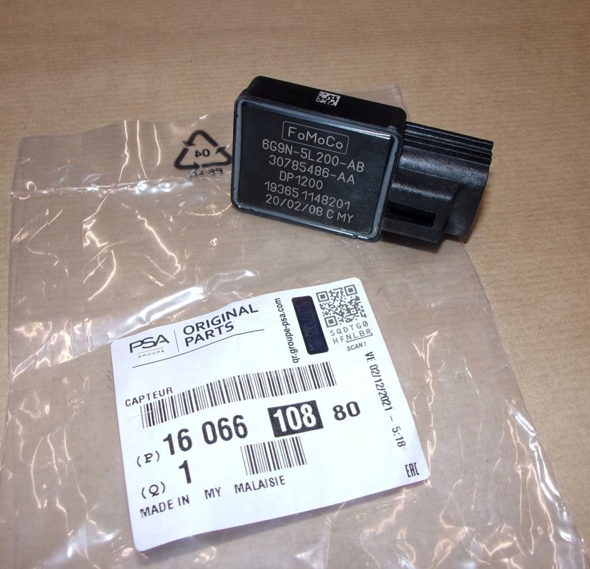 Snímač Tlaku Paliva C Jumper III 2.2HDI 1606610880