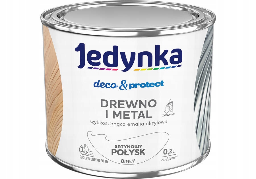 

Jedynka Drewno I Metal Satynowy Połysk Biały 0,2l