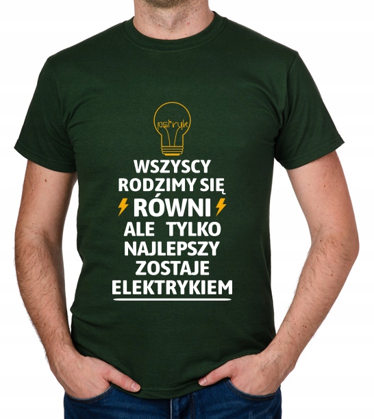 

koszulka Dla Elektryka Elektryk Pomysł prezent