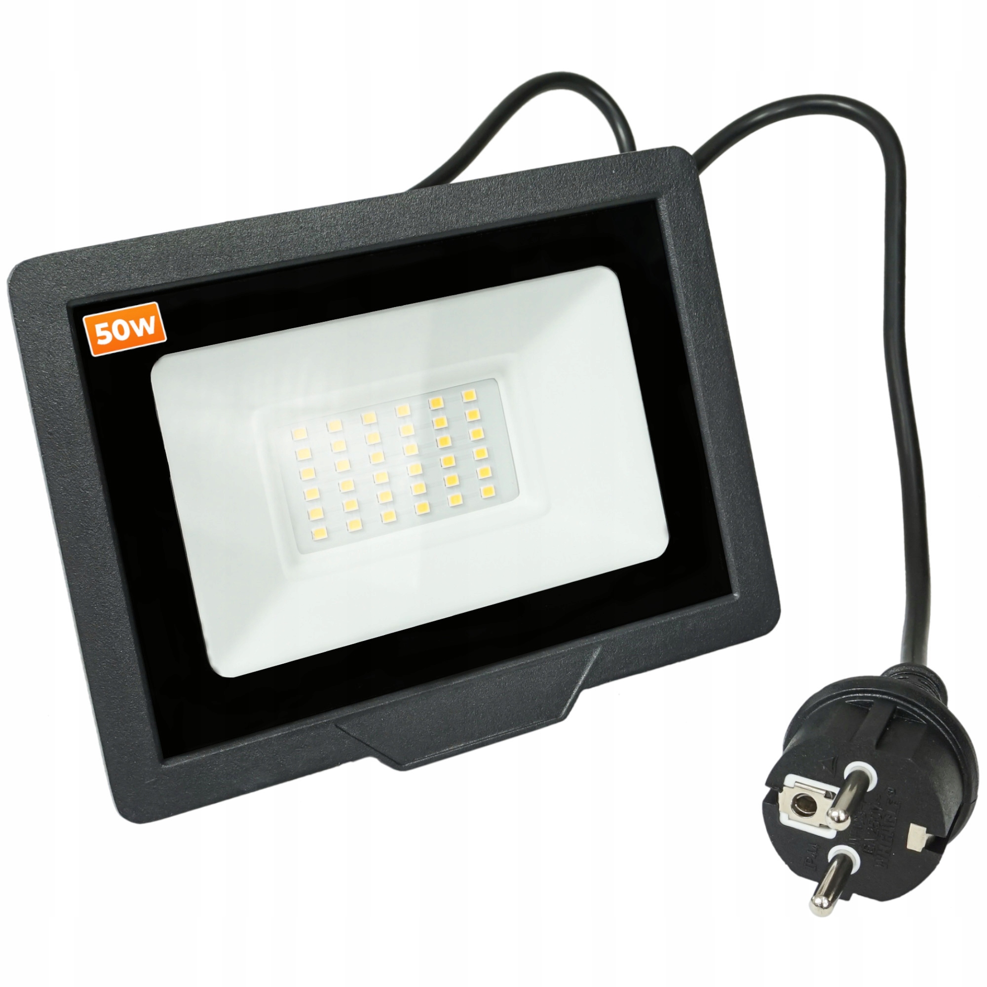 

Halogen Naświetlacz Led 50W z kablem Ekonomiczny