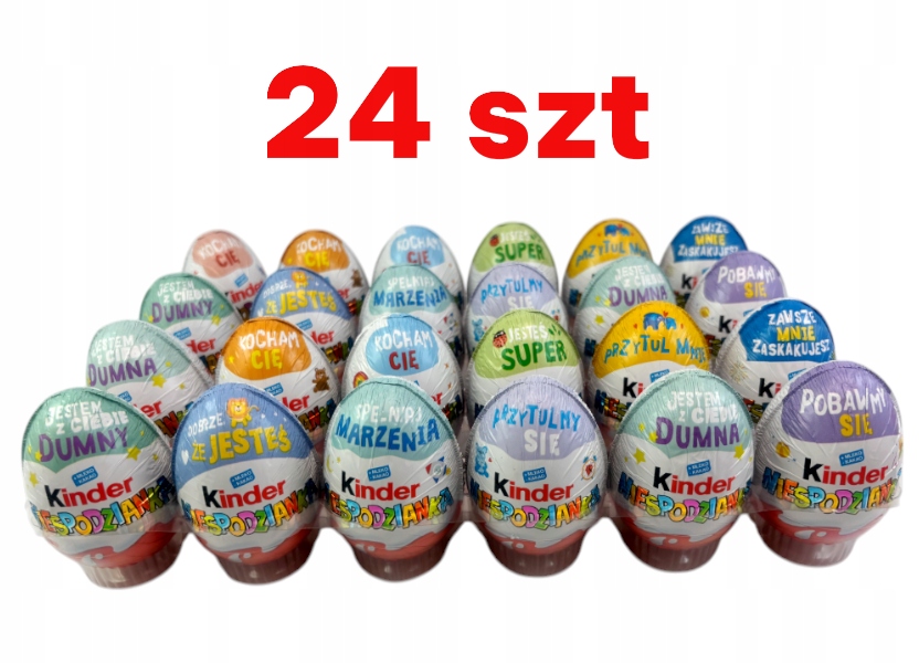 Kinder Jajko Niespodzianka z zabawką jajka dziecka 24szt dzieci ferrero