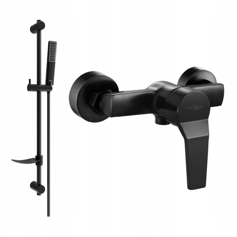 Mexen Caro DF72 sprchová batéria so sprchovou zostavou, čierna