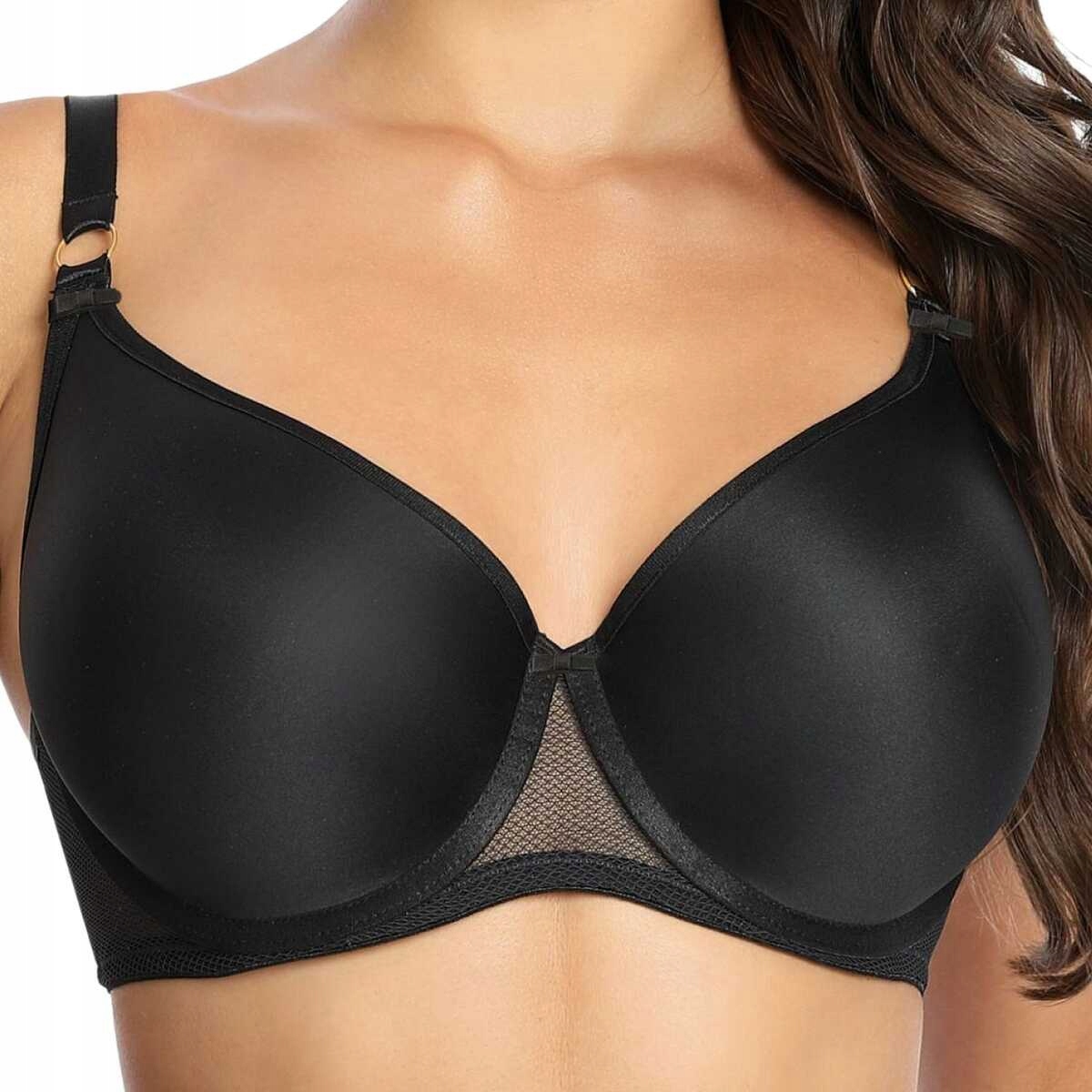 Gaia Podprsenka bezešvá hladká miska Gaja 1082 černá 80E