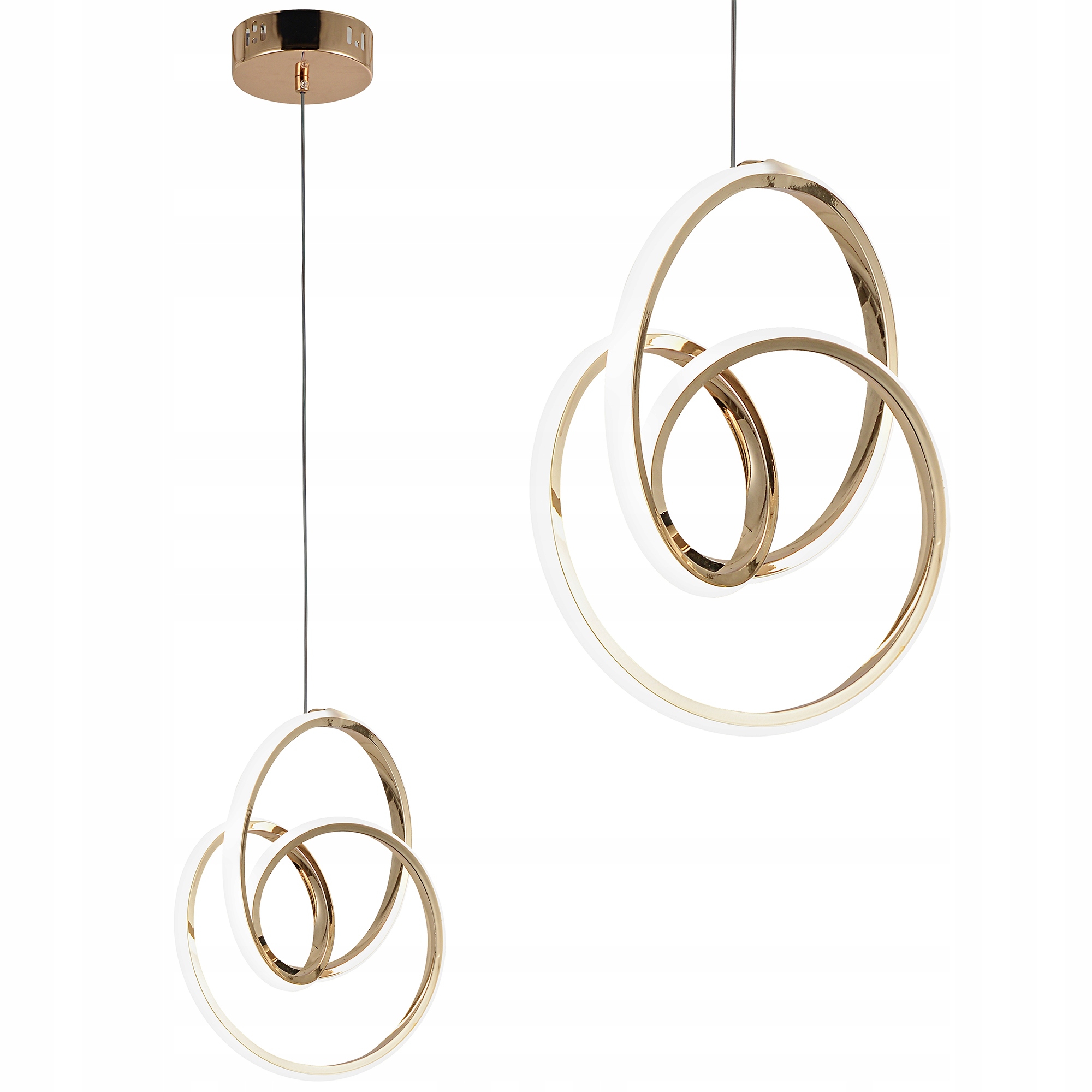 Závěsné Stropní Svítidlo Led Zlatá S Jedním Led Páskem Do Obývacího Pokoje Ložnice