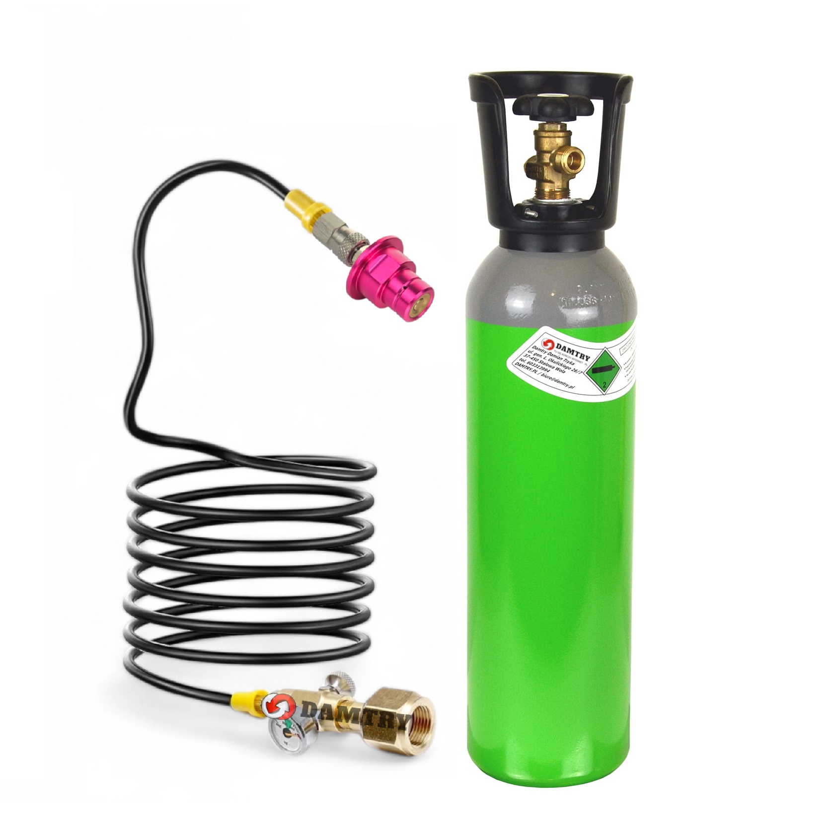 Fľaša CO2 5 l a adaptér pre Saturátor Sodastream Quick Connect Terra Mosadz