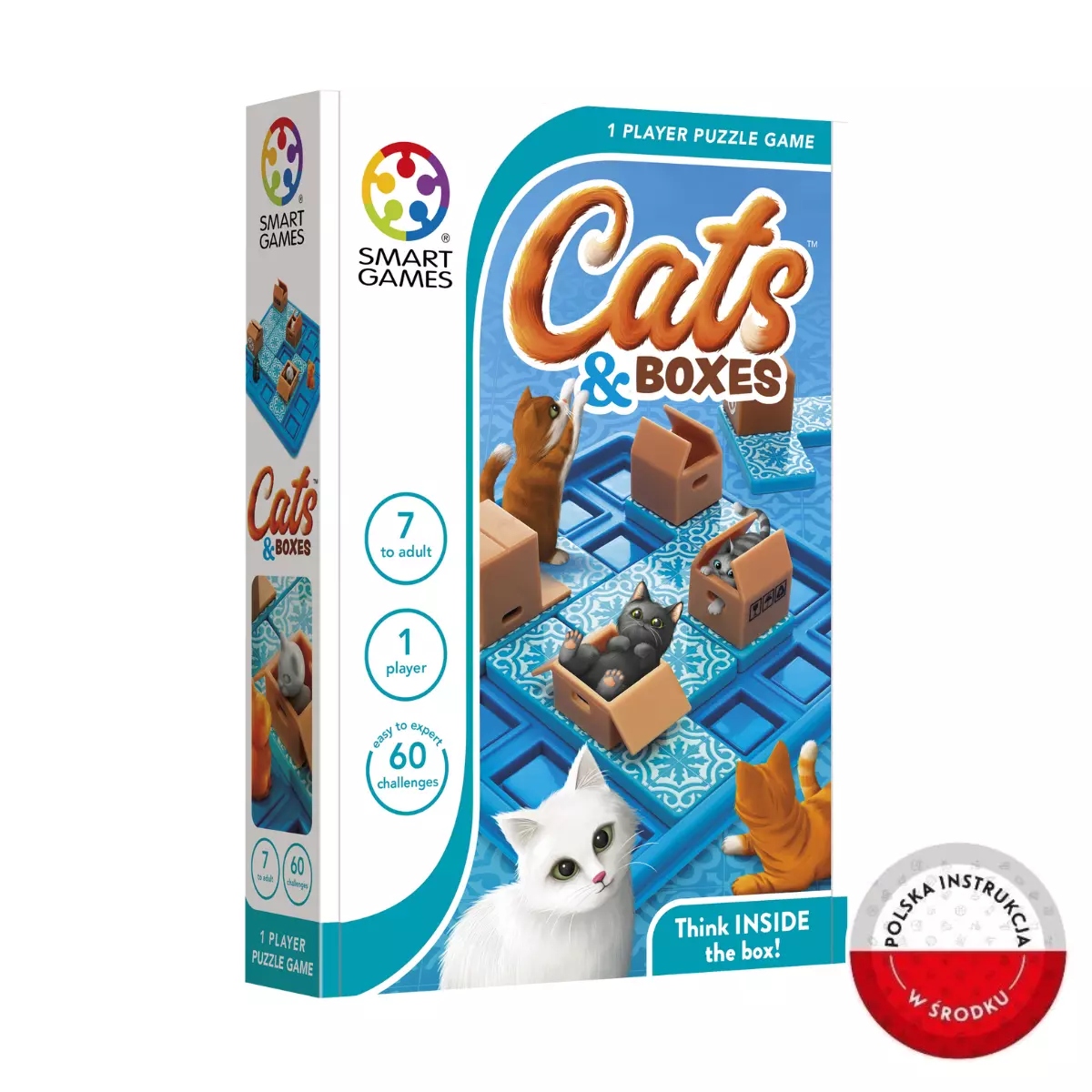Smart Games Cats & Boxes Wersja Angielska Gra Logiczna Koty Pudełka Zabawa