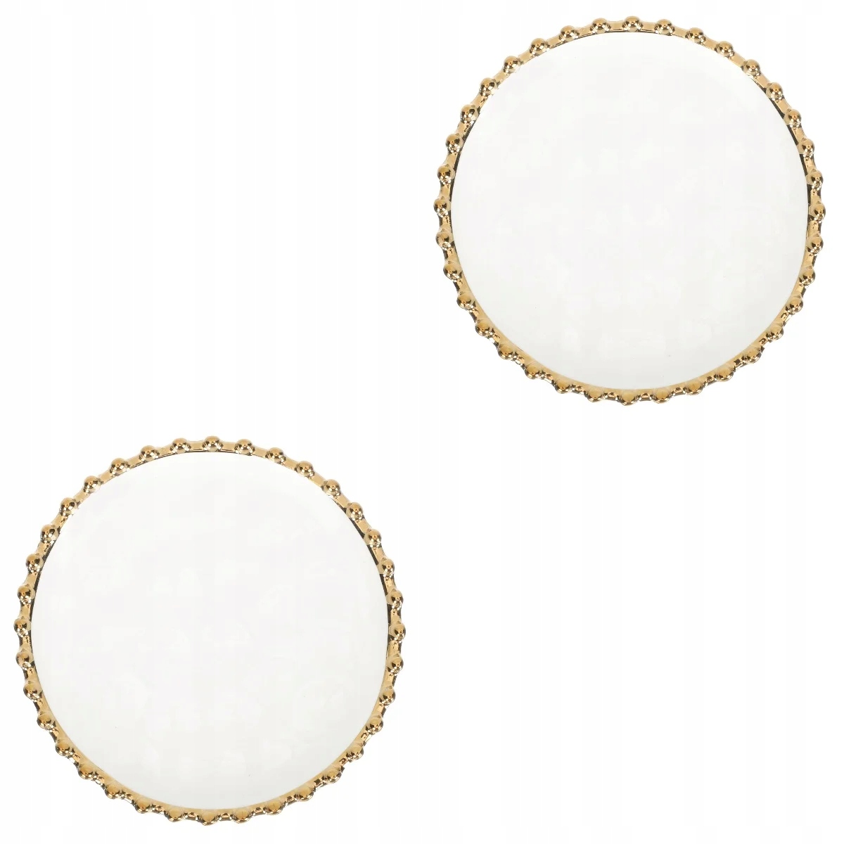 Talerz do makaronu Talerze obiadowe ze złotą Marka inna