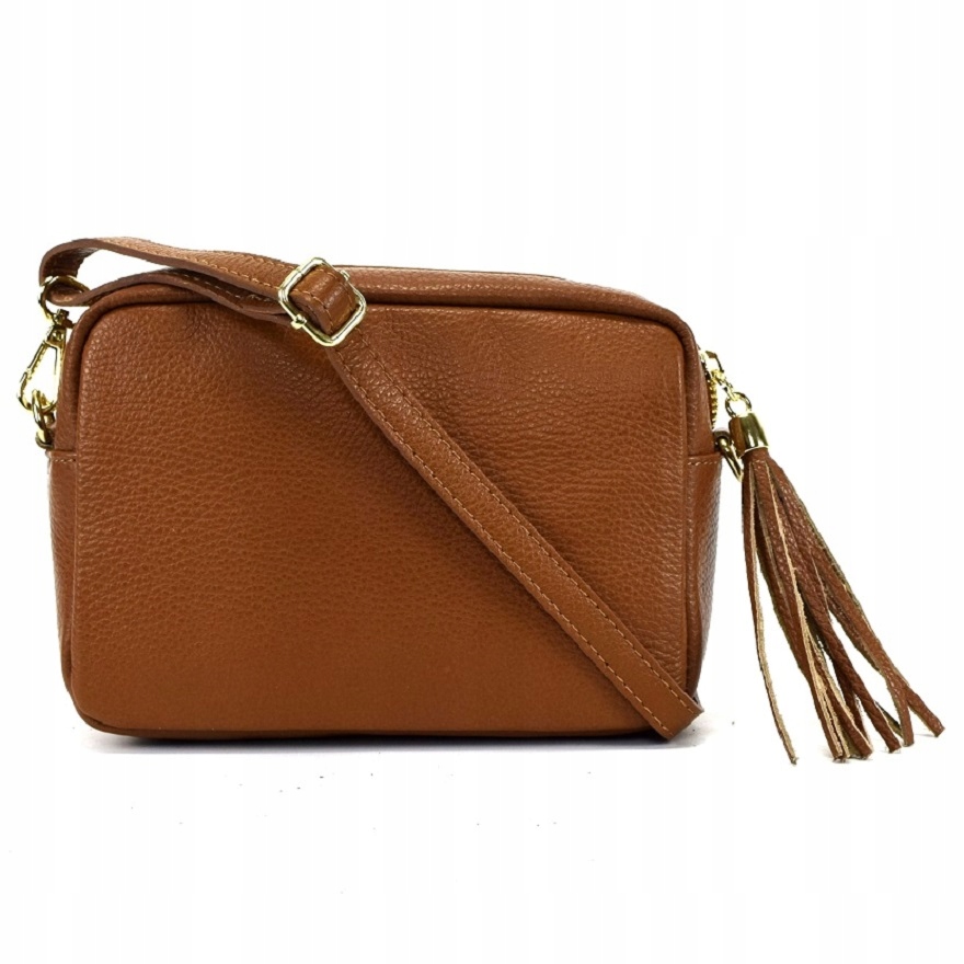 TOREBKA LISTONOSZKA SKÓRA NAT. CAMEL 700B Kolor brązowy