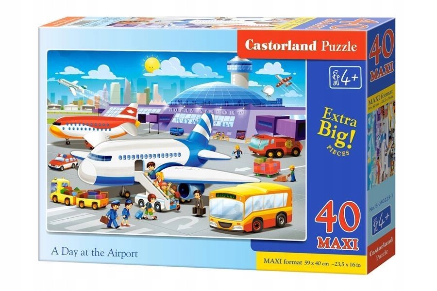 

Puzzle 40 el. Maxi Dzień na lotnisku Castor 040223