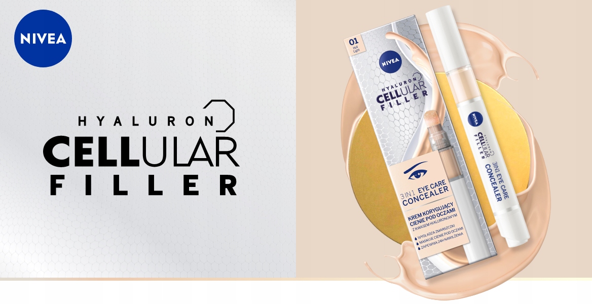 Krem pod oczy NIVEA Hyaluron Cellular Filler jasny Marka Nivea