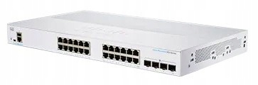 Cisco switch CBS350-24T-4G-EU (24xGbE, 4xSFP, fanless) Refresh CBS350…