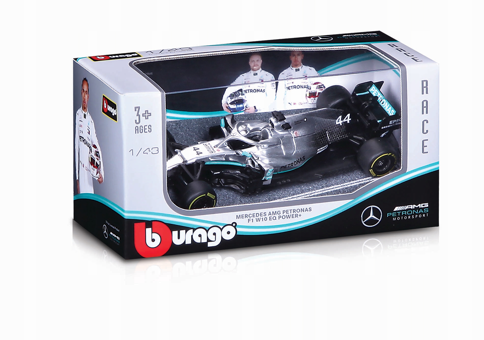 Bolid F1 MERCEDES AMG W10 Hamilton 1:43 Bburago Marka Bburago