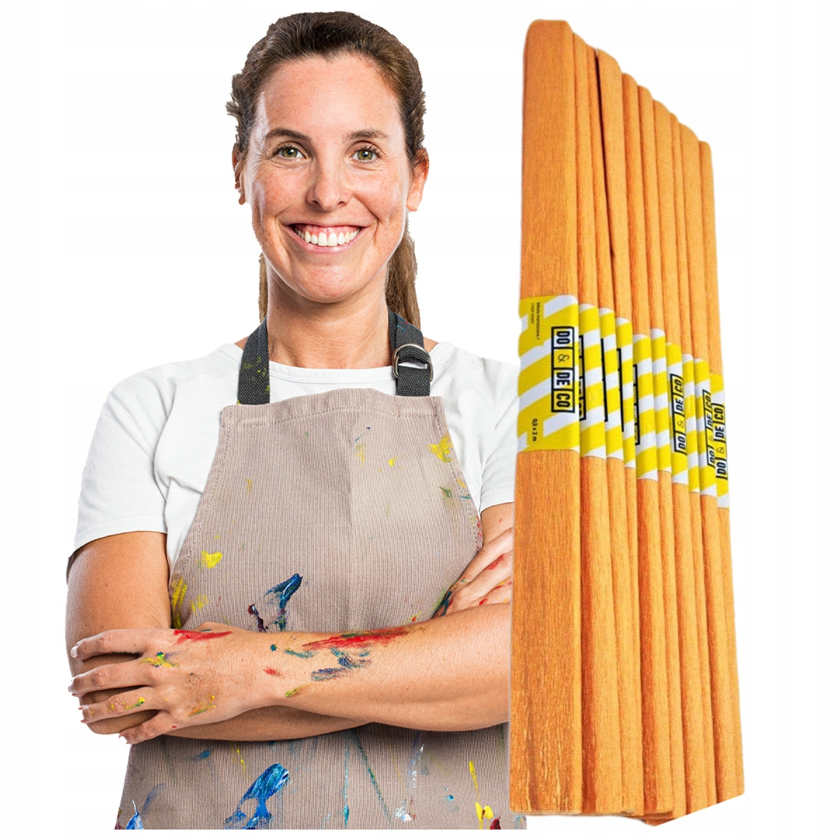 KREPINA ZŁOTA BŁYSZCZĄCA BIBUŁA 10 ROLEK ZESTAW Marka inna