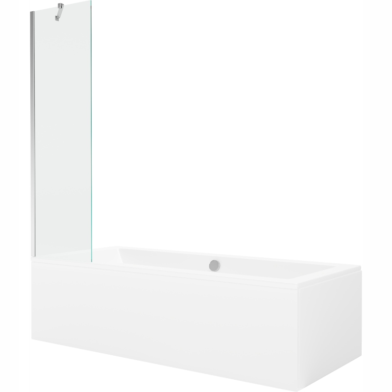 Mexen Cube obdélníková vana 180 x 80 cm s zástěnav