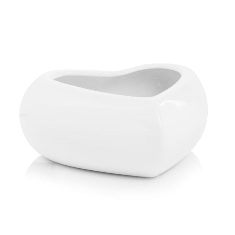 

Biała misa ceramiczna serce naczynie florystyczne