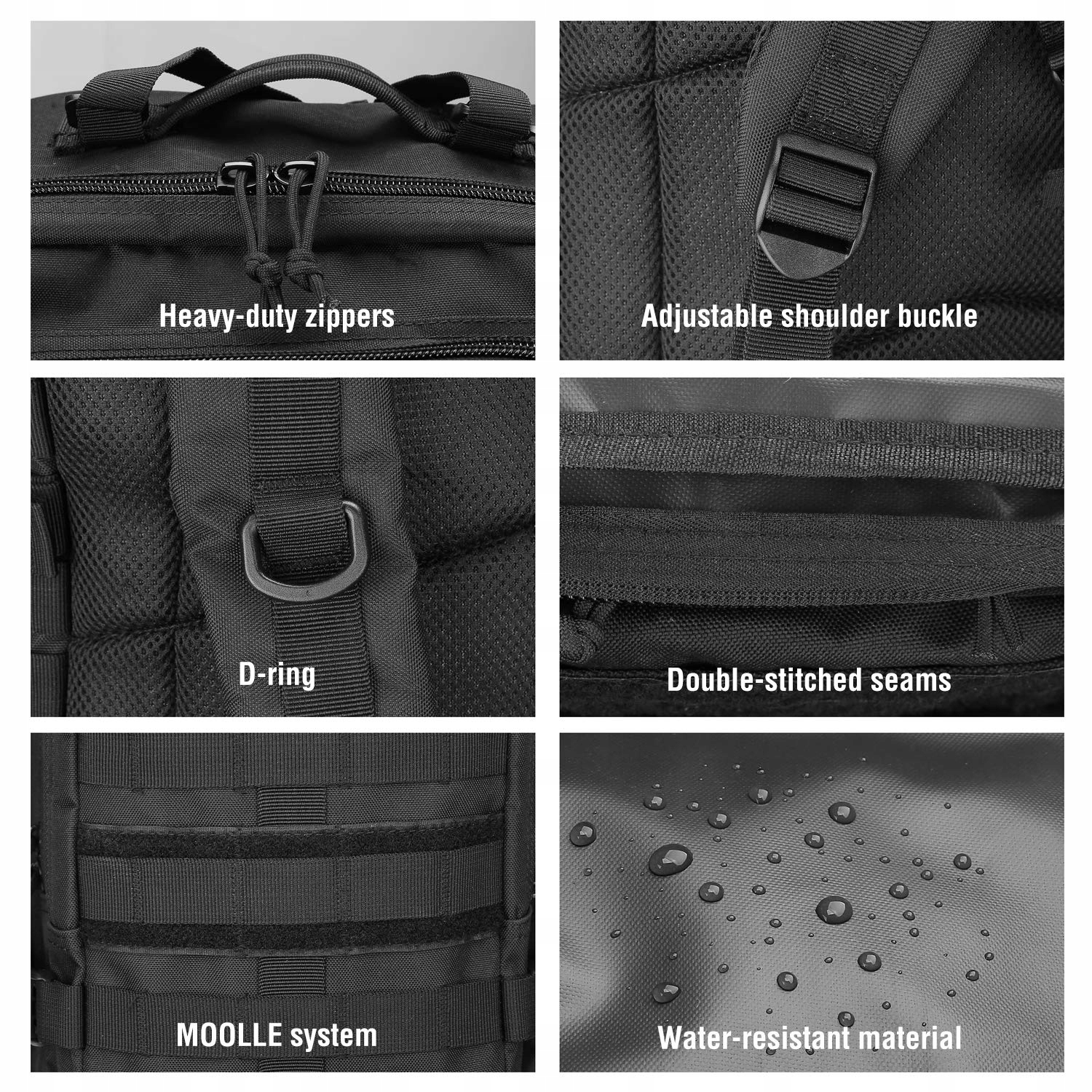 PROCASE Plecak Taktyczny 35L Molle Wojskowy Na Wędrówki i Camping — miniatura 6