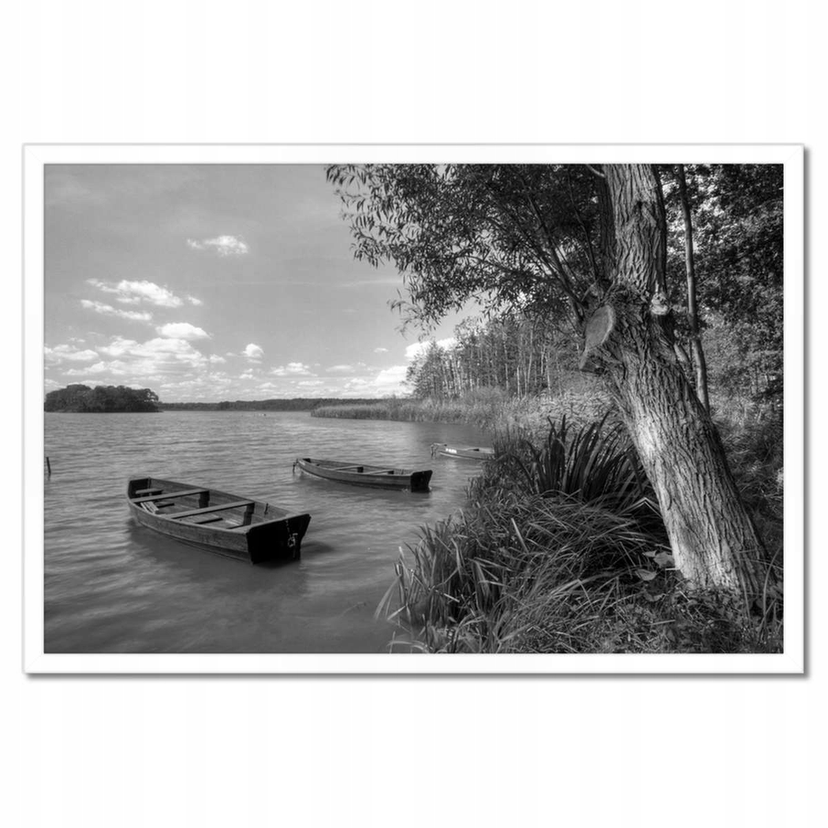 Plakáty v rámu 60x40 Lodě na jezeře