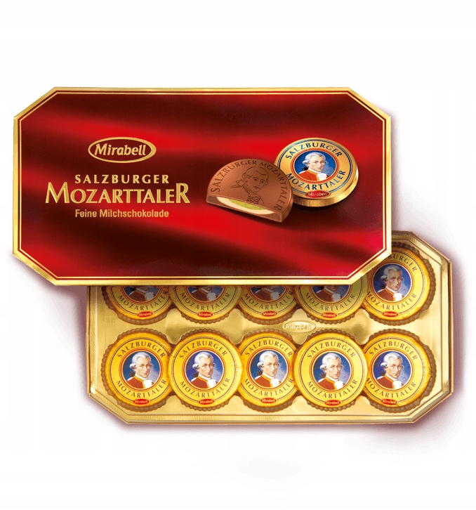 Levně Mirabell Mozarttaler tolary Mozarta 10 kusů bonboniéra