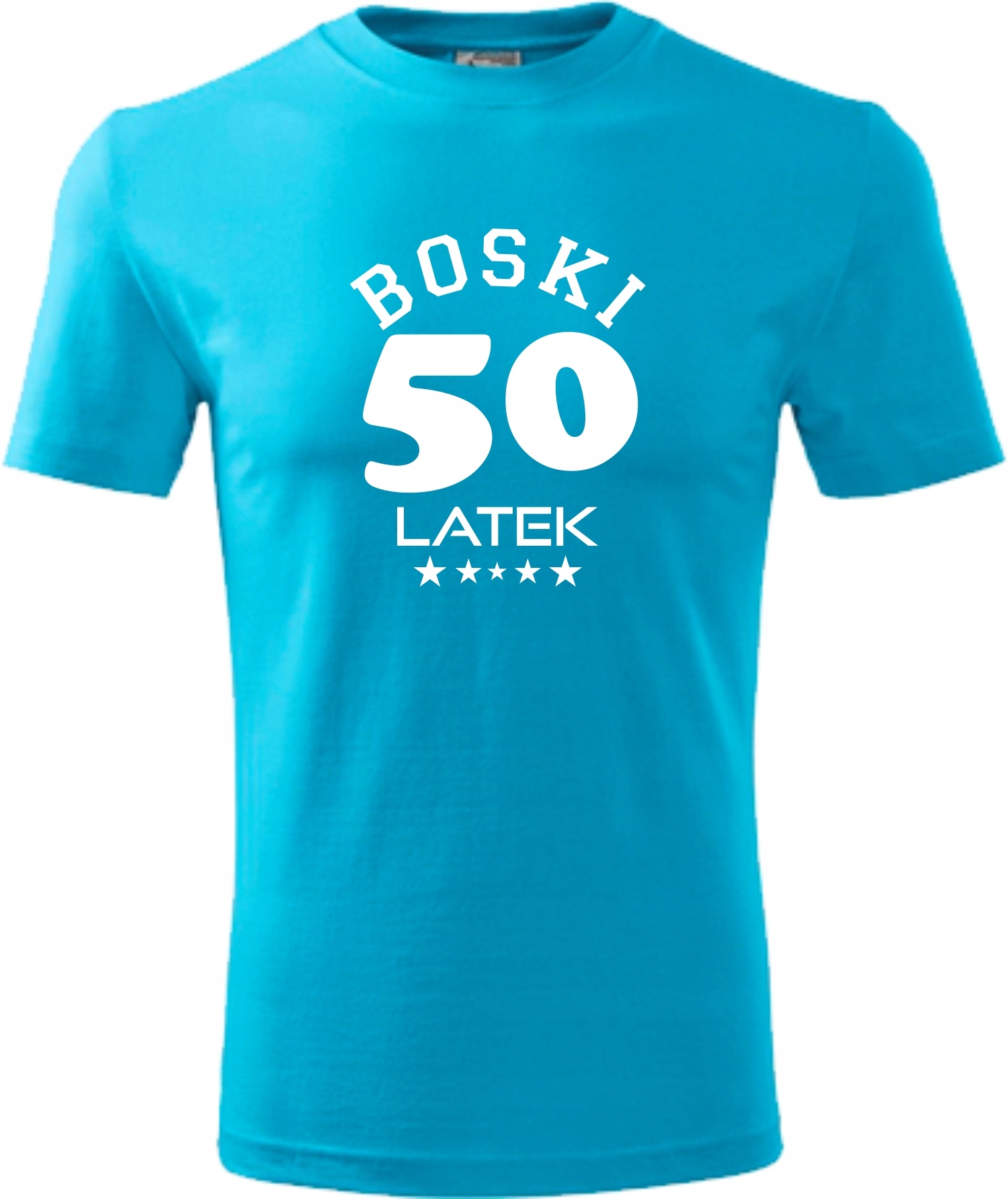 

Prezent 50 Urodziny koszulka z nadrukiem Boski 4XL