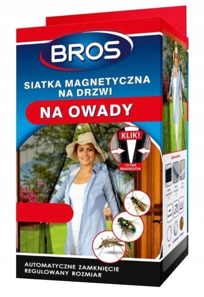 

Moskitiera Na Drzwi Magnes 100x220 Czarna Bros