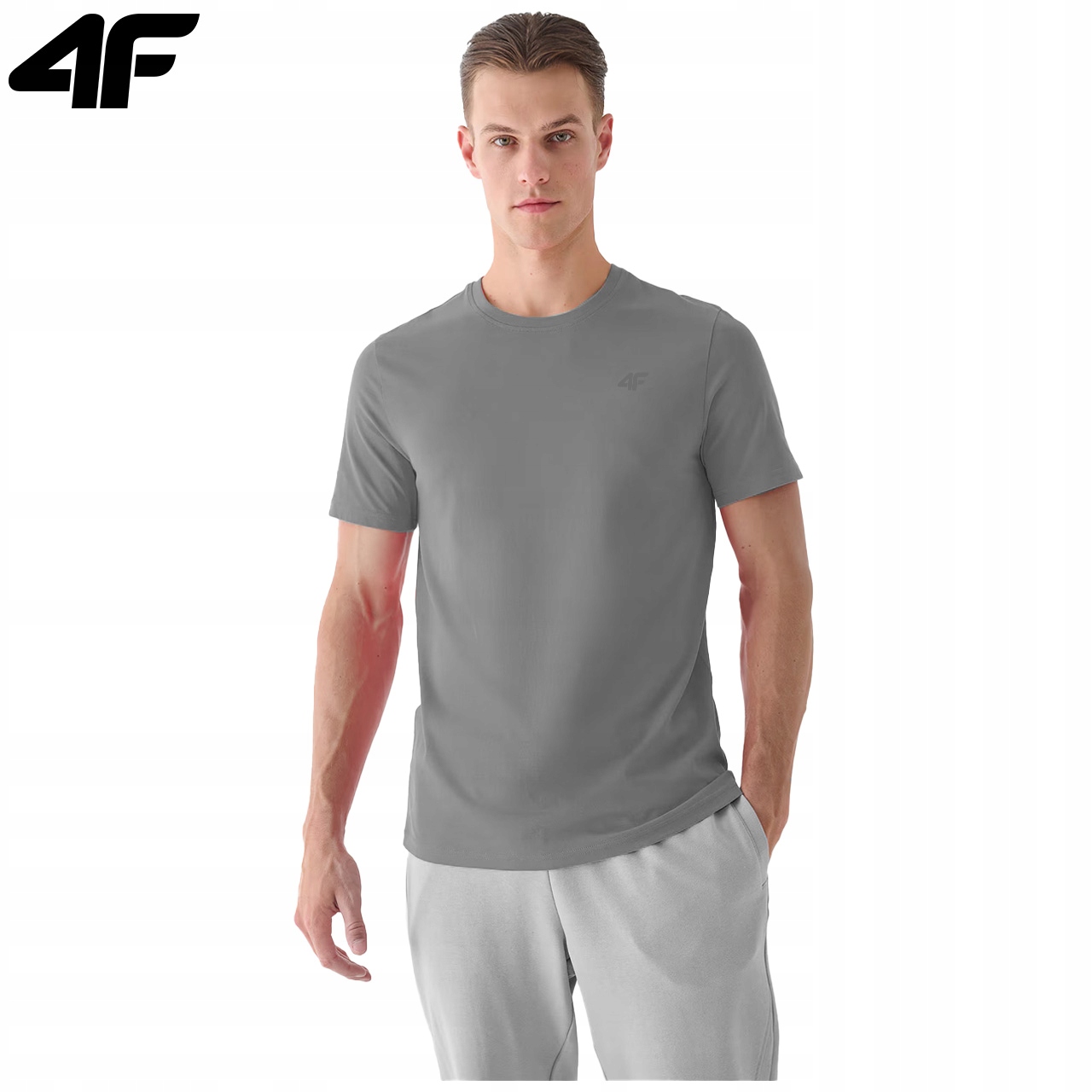 KOSZULKA MĘSKA 4F ZESTAW 2 SZT. TZ09 T-SHIRT PODKOSZULEK NA CO DZIEŃ M Rozmiar M