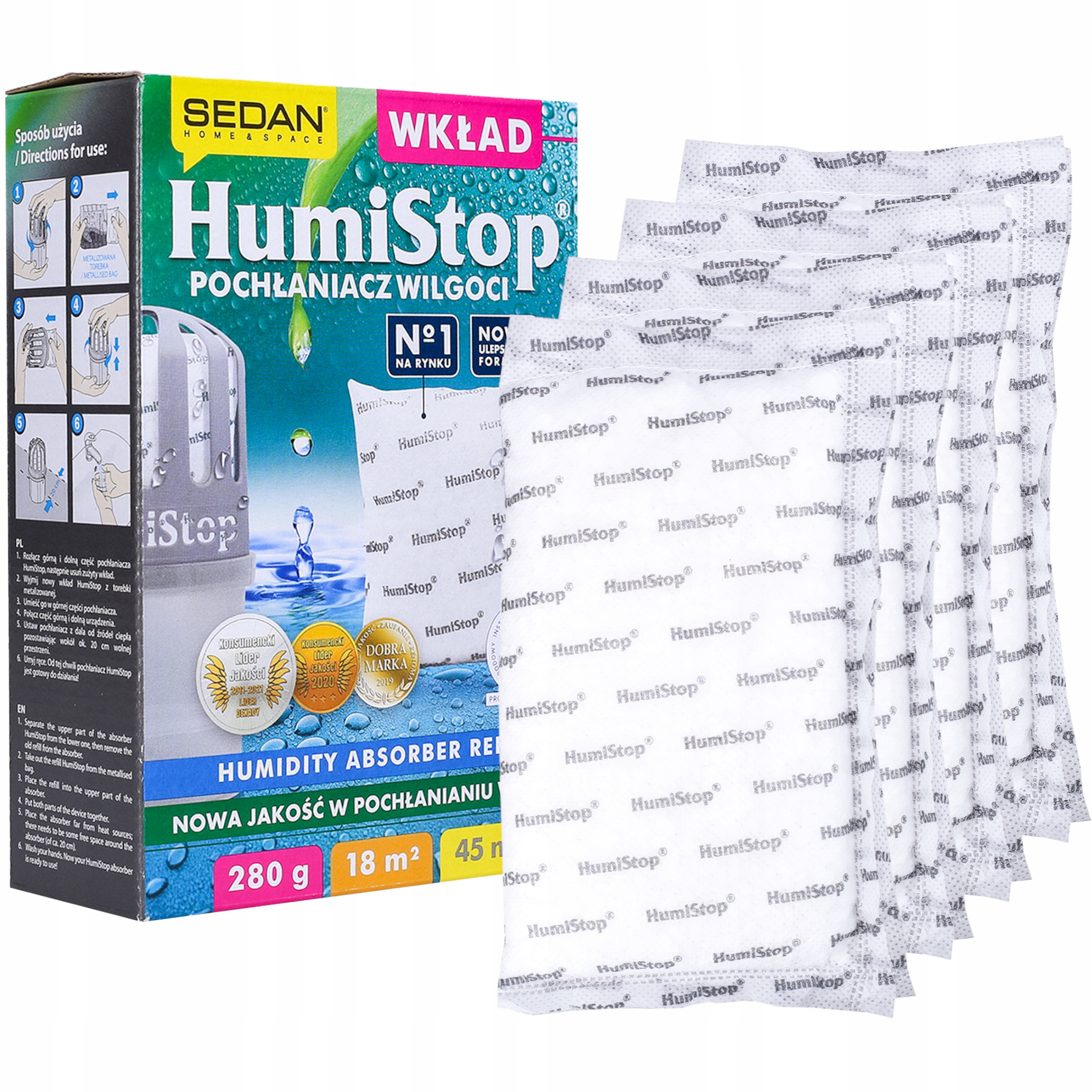 

Wkłady Do Pochłaniacza Wilgoci Humistop x 4 szt